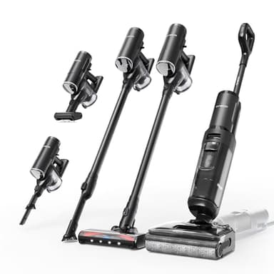 Tineco FLOOR ONE Switch S7 Stretch Nass Trockensauger & Akkusauger Set 5-in-1, FlashDry Selbstreinigung, DualBlock Anti-Tangle, 50 Min Laufzeit 22kPa Multifunktionaler Bodenreiniger für das Ganze Haus