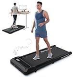 Mobvoi Walking Pad Laufband für Zuhause Tragbares Unter-Tisch-Laufband mit Fernbedienung und LED-Anzeige, Walking Jogging Laufband, einstellbare Geschwindigkeiten 6/KMH Einfache Lagerung