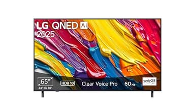 LG 65QNED82A6B TV 65 Zoll (165 cm) 4K QNED AI TV (α7 Gen8 4K AI Prozessor, webOS 25, 60Hz) [Modelljahr 2025]