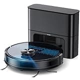 Lubluelu Saugroboter mit Absaugstation 3-in-1, 4000Pa Staubsauger Roboter mit Wischfunktion, Roboterstaubsauger mit Lasernavigation APP Steuerung, Ideal für Tierhaare, Teppiche, Hartböden (SL60 Pro)