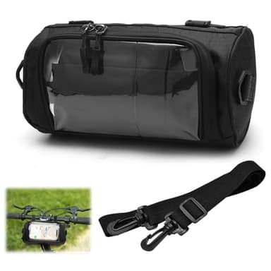 TNSLAND Wasserdichter Fahrradtasche Lenker, Tasche Fahrrad Lenkertasche Fahrrad mit Touchscreen und Abnehmbarem Gurt, 3L Fahrradlenkertasche für E-Bike, Fahrradtasche Handy für Alle Fahrrädern