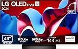 LG OLED48C47LA TV 48" (121 cm) OLED evo Fernseher (α9 Gen7 4K AI-Prozessor, webOS 24, Dolby Vision, bis zu 120Hz) [Modelljahr 2024]