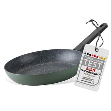 Fackelmann Balance 28cm Pfanne – Recyceltes Aluminium, Keramik-Antihaft, PFAS-frei – Induktionsgeeignet, Hitzebeständiger Griff - PFAS-frei, Green Smoke
