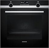 Siemens HB579GBR3, iQ500, Einbau-Backofen 60 x 60 cm, Air Fry, activeClean Pyrolyse Selbstreinung, TFT-Display, 3D Heißluft, Schnellaufheizung, cookControl40 Automatikprogramme, softMove, Edelstahl