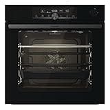 Gorenje 738009 OptiBake Advanced BSA 6747 A04BG Einbau-Backofen / 77L / Heißluft/AutoBake/Touch Bedienung/Bratenthermometer/GentleClose & Open/SteamAssist/StepBake/PizzaMode 300°C/schwarz