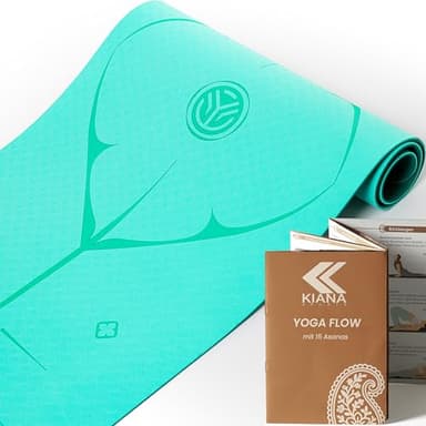 KIANA SPORTS® Yoga Matte – Rutschfeste Sportmatte in Deutschland entwickelt – 2 Komfort-Dicken – Formstabile Yogamatte & Gymnastikmatte – Ideale Fitnessmatte für Yoga & Pilates zuhause oder im Studio