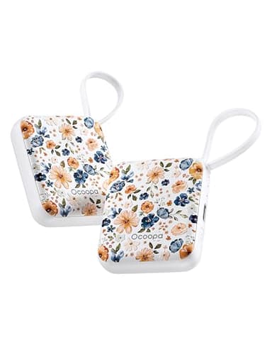 OCOOPA Handwärmer Elektrisch 2er Set, 3 Stufen Wärme, Schnelles Aufheizen, 4000mAh Taschenwärmer Wiederverwendbar, Elektrische Handwärmer Aufladbar USB, Geschenke für Frauen, Outdoor im Winter