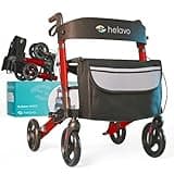 Helavo faltbarer Premium-Rollator - Leichtgewicht aus Aluminium - Maximale Mobilität in Wohnung und Draußen