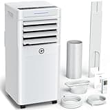 Klimaanlage Mobil 9000 BTU, 3-in-1 Mobile Klimaanlage mit Abluftschlauch,Kühlen,Entfeuchten, Luftzirkulation, LED Display&Fernbedienung, 24h-Timer, Leise&Energieeffizient, Für Räume bis zu 88 m³(33㎡)