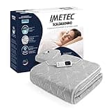 Imetec Scaldasonno Adapto, Einzelbett-Wärmeunterbett, 150x80 cm, schnelle Erwärmung, konstante und personalisierbare Temperatur, hypoallergenes gestepptes Gewebe, Made In Italy, Steuerung mit 6 Temp