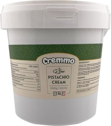 Cremmo Pistaziencremeaufstrich 1000g Eimer, 45% Pistazie, authentisch flüssig und geschmeidig aus Sizilien/Italien