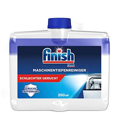 Finish Maschinentiefenreiniger – Flüssiger Maschinenreiniger gegen Kalk und Fett für eine saubere Spülmaschine – 1 x 250 ml Maschinenpfleger