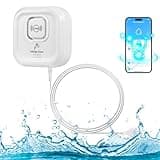 Wassermelder, Wassermelder WLAN 100 dB Lauter Wassersensor, Wassermelder mit Smart Life App Fernbedienung, Wasseralarm für Küche, Keller und Bad 1 Pack