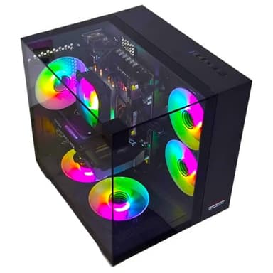 Gaming PC Triorama Black RTX 5060 12 Core 64GB RAM 1TB SSD 700W Netzteil Luftkühlung Windows 11 TPM 2.0
