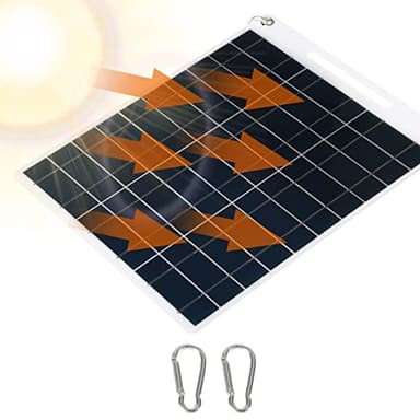 30W Solarpanel 5V Dual USB Tragbares Solarladegerät Outdoor Handy Ladegerät for Camping Wandern