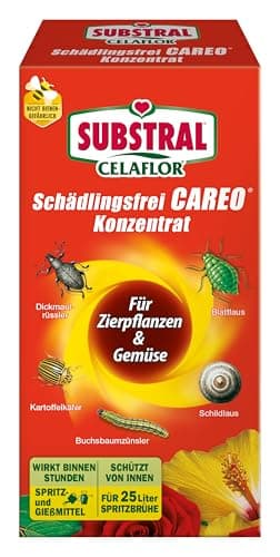 Substral Celaflor Schädlingsfrei Careo Konzentrat für Zierpflanzen, 250 ml - gegen Blattläuse, Buchsbaumzünsler, etc.