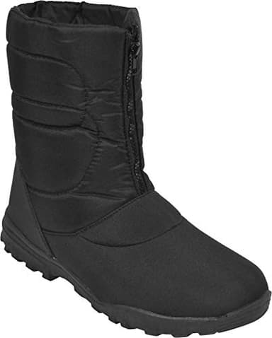 normani Canadian Snowboots Schnee Schuhe mit Frontreißverschluss Farbe Schwarz Größe 43 EU