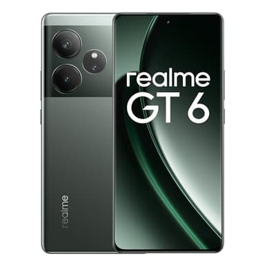 realme GT6 Smartphone 5G 8+256 GB, Snapdragon 8s Gen 3 Chipset, 6000nit Ultra Bright Display, Sony LYT-808 OIS Camera, 120W SUPERVOOC Charge, 5500mAh Massive Battery, Razor Green(no Adapter)