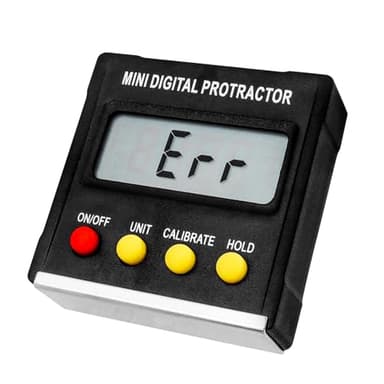 Mesee Digitaler LCD Winkelmesser, Mini Digital Neigungsmesser Magnetfuß, Level Box Inklinometer, Digitale Wasserwaage, für Holzarbeiten Bauen Mauerwerk und Automobile Test und Reparatur