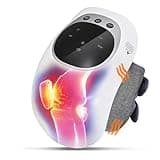 Knie Massagegerät, kabelloses KnieMassagegerät mit Rotlichtheizung, 40 ​​cm Klettverschluss, Vibrationsmassage, Touchscreen-LED, Typ-C Ladeanschluss, Linderung von Knieschmerzen