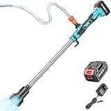 SeeSii Akku Regenfasspumpe Wasserpumpe,4000 mAh 21V Akku & Ladegerät Inklusive,720 GPH,32 FT Förderhöhe,Tragbare Sumpfpumpe mit 3/4" Auslass für Pool/Garten/Teich/Wohnmobil/Boot