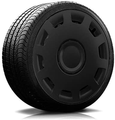 RADKAPPEN-Koenig 15 Zoll 15" ET-Nr.15 Premium Line (Schwarz) Radkappen/Radzierblenden 4 Stück