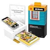 KODAK Dock Plus 4PASS-Fotodrucker (10 x 15 cm) + Paket mit 90 Blatt Fotopapier
