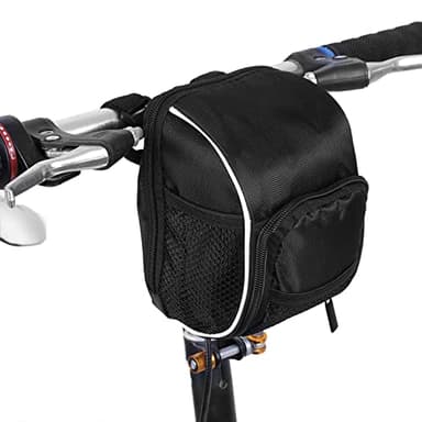 Lenkertasche Fahrrad, Fahrradtasche Vorne Lenker Wasserdicht E Bike Fahrradlenkertaschen Fahrradkorb Vorne Tasche, für E Scooter Mountainbike 17 x 14 x 8cm