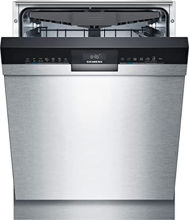 Siemens SN43ES14VE iQ300, Unterbau-Geschirrspüler, 60 cm, Home Connect, varioSpeed Plus, Favoriten-Taste, voiceControl, leiser iQdrive-Motor, aquaStop, Gebürsteter Stahl