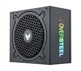 Oversteel - Quantum Netzteil 650W A-RGB Full Modular 80+ Bronze, Optimierte Kühlung, RGB beleuchtetes Seitenpanel, Kabelmanagement, Farbe schwarz