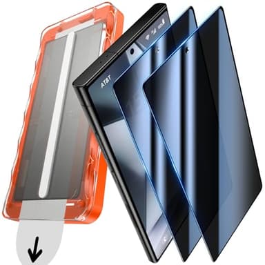 UniqueMe für Samsung Galaxy S24 Ultra für Panzerglas Sichtschutz - Privacy Schutzfolie, Automatische Installation, Bruchsicher Militärniveau, Anti-Spy Folie, 2 Stück