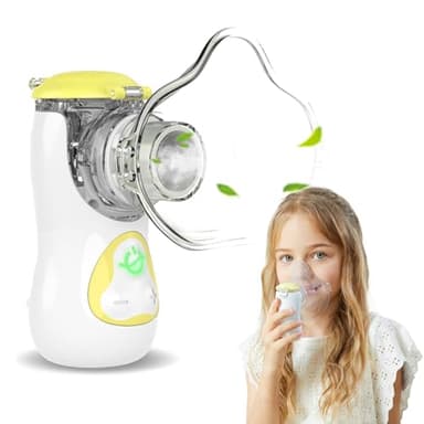 FEELLIFE Inhalationsgerät Kinder, Inhalationsgerät Inhaliergeräte für Erwachsene Inhalator Vernebler Inhaliergerät Nebulizer Inhalator Baby Air Kids Inhaliergerät Mini Aerosol Inhalator Leiser