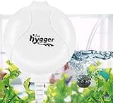 hygger Sauerstoffpumpe für Aquarium, Sehr Leise Aquarium Luftpumpe Geräusch niedriger als 33db 1.5W Leistungsstark Sauerstoffpumpe 420Ml/M Geeignet für Fischbecken und Die Nanoaquarien