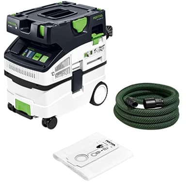 Festool Absaugmobil CTL MIDI I CLEANTEC (mit Hauptfilter, SELFCLEAN Filtersack, Saugschlauch glatt Ø 27/32 x 3,5 m)