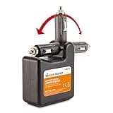 PROFI-PARTNER Kfz-Starthilfe – aufladbarer Schnellstarter, 12-Volt-Anschluss, USB-Powerbank mit Ladestandanzeige, Auto, Startbatterie, Zigarettenanzünder Stromversorgung, Batterie Booster