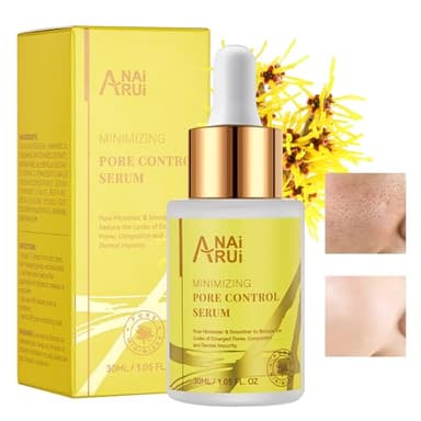 ANAiRUi Porenverfeinerndes Serum mit Niacinamid & Witch Hazel, Pore Minimizer Serum, Gegen Überschüssiges Öl, Große Poren, Poren Verkleinern Serum, 30ml
