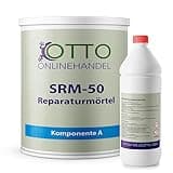 otto-online-handel 2K Reparatur-Mörtel 1kg I Fugenmörtel-Set aus Epoxidharz mit Härter I Für innen & aussen I Spachtelmasse aus Giessharz für Beton, Holz, Estrich, Metall, Fliesen