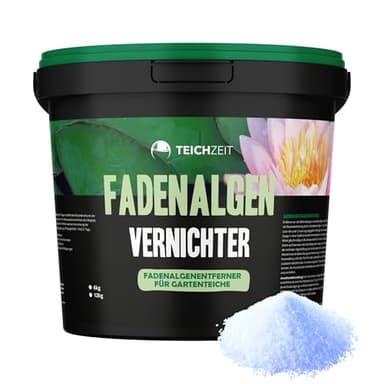 Teichzeit Fadenalgen Vernichter, Phosphatfreie Algenbekämpfung, Fadenalgenvernichter gegen Algenwachstum und Fadenalgen im Gartenteich | 1kg