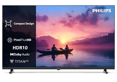 Philips 32PHS6000 HD LED Smart TV - 32 Zoll Display mit Pixel Plus, Titan OS Plattform Und Dolby Digital Sound - Funktioniert Mit Alexa Und Google Sprachassistent