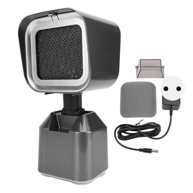 Ejoyous Mini Dunstabzugshaube, Mobile Dunstabzug Tischhaube Tragbar Dunstabzugshaube Umluft Einstellbarer Winkelhöhe 2 Geschwindigkeiten für Steak Grillen BBQ Camping (EU-Stecker)