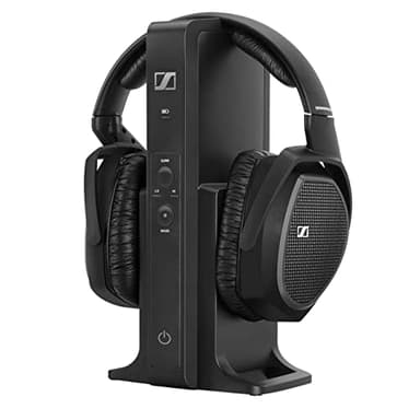 Sennheiser RS 175 RF Wireless Headphones, Sennheiser Kopfhörer für TV-Systeme mit Bass Boost und Surround-Sound-Modi, Kompakt und Ergonomisch, Kabelloses TV-Hören, Schwarz