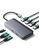 Anker 7-in-1 USB-C Hub, Dual Display USB-C Docking Station, Dual HDMI Display, 100W Stromzufuhr, 10Gbit/s Datenübertragungen, USB-Anschlüsse für MacBook Air/Pro, Dell XPS, iPad Pro und mehr
