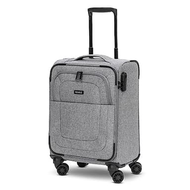 REDOLZ Cabin Weichschalen Kabinen-Koffer | Leichter Trolley mit 4 Doppelrollen für Damen & Herren 37 x 23 x 55 cm (Essentials 12)