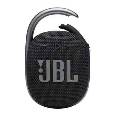JBL CLIP 4 Bluetooth Lautsprecher - Schwarz – Wasserdichte, tragbare Musikbox mit praktischem Karabiner – Bis zu 10 Stunden kabelloses Musik Streaming