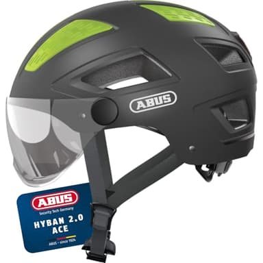 ABUS 86938 Fahrradhelm, Schwarz (Titan), L (56-61 cm​)