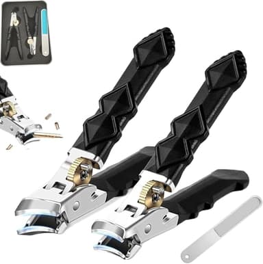 2 Stück Solymody Orthoclip, Nagelknipser Fußnägel, Solymody Nagelknipser, Nagelknipser für Senioren,Solymody Nagelexpert für dicke Finger und Fußnägel