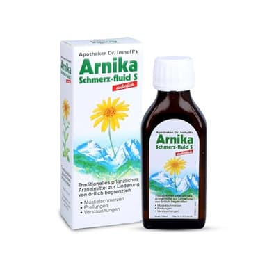 Apotheker Dr. Imhoffs Arnika Schmerz-fluid S: Hochkonzentriertes Arnika Fluid bei Muskelschmerzen, Prellungen, Verstauchungen – Schmerzlinderung für Erwachsene und Jugendliche ab 12 Jahren, 100 ml