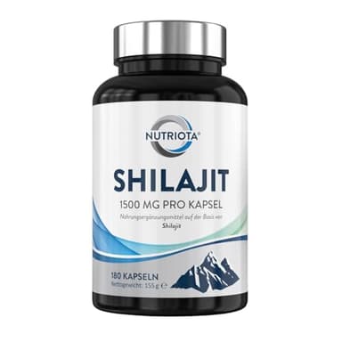 Shilajit Kapseln: Hochdosierter, original Mumijo-Shilajit-Extrakt 1500mg (10:1) – 180 Vegane Kapseln – Natürliche Quelle von Spurenelementen, Fulvosäure und Huminsäure – Hergestellt in Großbritannien