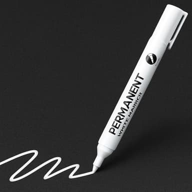 RiyaNed permanent marker weiß Acrylstifte Stift wasserfest Schnell trocknender, 2,0 mm Fadenbreite, geeignet für Stein, Holz, Glas, Keramik, Leinwand, Reifen und Textilien（1piece）