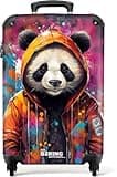 NoBoringSuitcases.com Handgepäck Koffer, Reisekoffer, Reisetasche mit Rollen, Koffer Groß, Hartschalenkoffer, Trolley Handgepäck, Koffer Mittelgroß, Suitcase, TSA Schloss, Koffer Klein, Graffiti-Druck